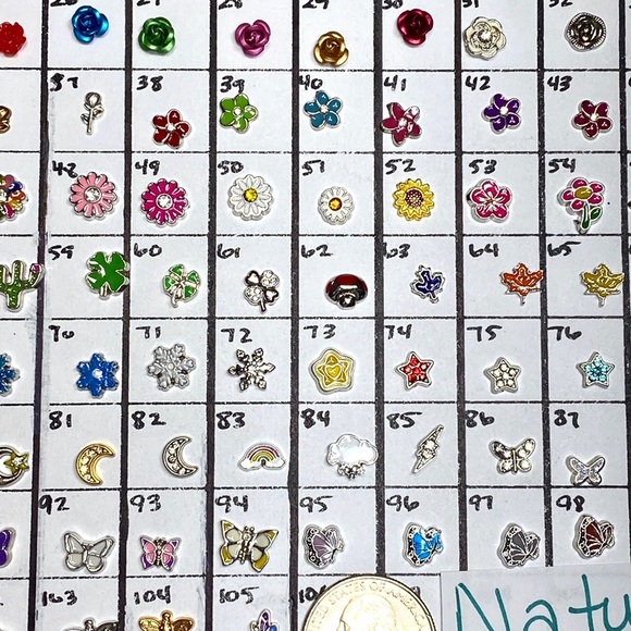 LC-#9 (4X) Nature locket charms - Picture 6 of 10